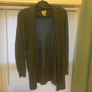 Gray cardigan